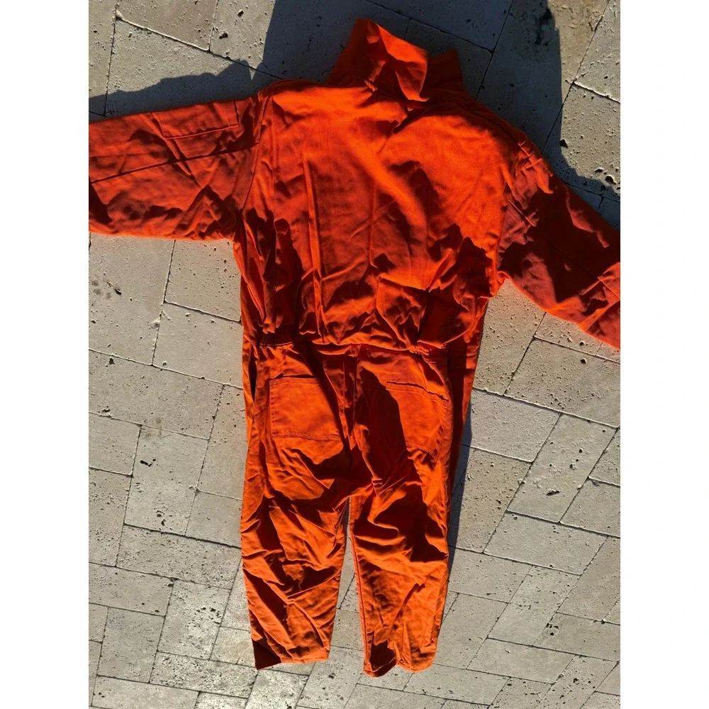 Flamemaster  FR Men's Flame Retardant Coveralls Orange Jumpsuit‎ EN 531 Size 46